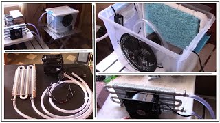 DIY quotindirectquot Evap Air Cooler No Humidity only 39 watts ACDC air cooling can be solar powered [upl. by Enidlarej149]