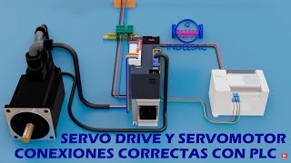 ¿Cómo conectar correctamente un Servo Driver  Servomotor con cualquier plcGuía Completa [upl. by Aynom]