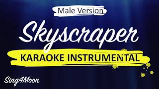 Demi Lovato – Skyscraper Piano Karaoke Male Version 6 [upl. by Naro]