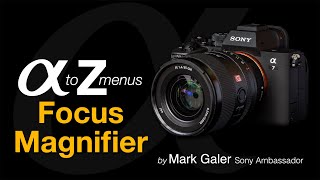 Sony Alpha Menus A to Z Focus Magnifier [upl. by Annahsad]