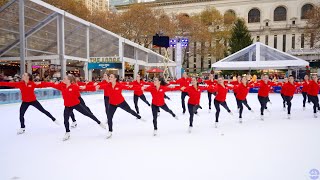 Synchronized Skating Team Haydenettes practice to quotWalking in a Winter Wonderlandquot by gwenstefani [upl. by Artenek384]