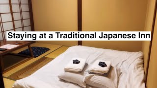 Traditional Japanese Ryokan Tour  We stayed in a budgetfriendly Ryokan [upl. by Eelyac]