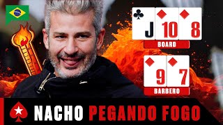 Nacho Barbero veio QUENTE ♠️ PokerStars Brasil [upl. by Kosak]