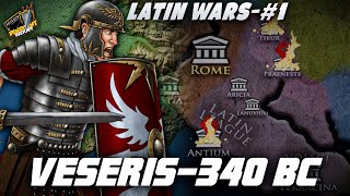 BATTLE OF VESERIS 340 BCLATIN WAR DOCUMENTARYPINPOINT HISTORY [upl. by Jonme]