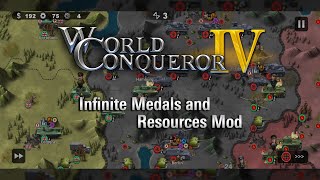 UPDATED World Conqueror 4 Infinite Medals and Menu Resources mod by Janzkrieg [upl. by Clevie]