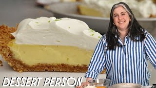 CLAIRE SAFFITZ PERFECT KEY LIME PIE RECIPE  DESSERT PERSON [upl. by Rabiah]