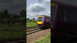 Train at Barton lane LEVEL CROSSING Class 170 CROSSING activation [upl. by Beitz]