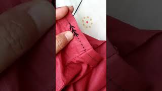 Beautiful and Simple Hand Embroidery Border easy viralvideo stitching [upl. by Rexanne]