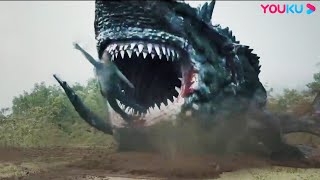 【CLIP】He tried to blow up the shark with a grenade by luring it  Land Shark  YOUKU MONSTER MOVIE [upl. by Tam695]