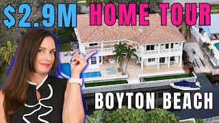 Touring a 2900000 Home in Boynton Beach  Homes for Sale in Florida [upl. by Areivax848]