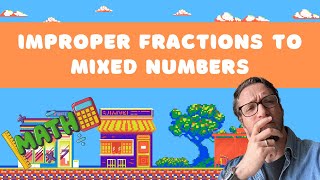 ✏️ Improper Fractions → Mixed Numbers Using a Number Bond ✏️ [upl. by Hollie]