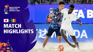 Japan v Senegal  FIFA Beach Soccer World Cup 2021  Match Highlights [upl. by Dottie]