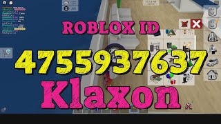 KLAXON Roblox Song Codes [upl. by Nessah991]