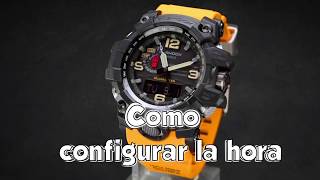 Como CONFIGURAR la hora en un G SHOCK MUDMASTER GWG1000 gwg10001a9 [upl. by Sihtnyc]