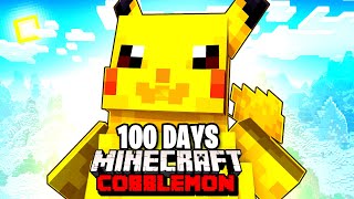 I Spent 100 DAYS as ASH KETCHUM in Pokémon Minecraft Vs my Rival Duos Cobblemon [upl. by Mollie495]