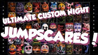 ALL JUMPSCARES  VOICES IN ULTIMATE CUSTOM NIGHT  FNaF Ultimate Custom Night [upl. by Esaj]