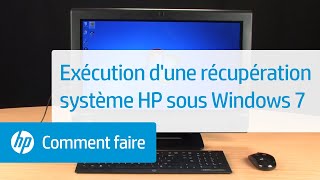 Exécution dune récupération système HP sous Windows 7 [upl. by Jadda]