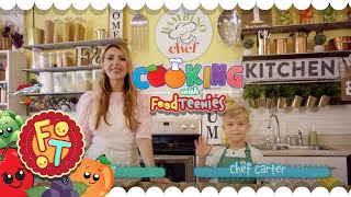 FoodTeenies and Friends  Bambino Chef  How to make Yogurt Bark  Kids Cooking  YouTube Kids [upl. by Yoko321]