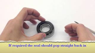 How To Remove Rubber Seals From A Bearing [upl. by Alano302]