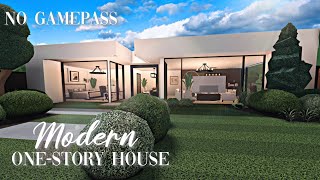 Roblox Bloxburg  No Gamepass Modern OneStory House  Minami Oroi [upl. by Acsehcnarf]