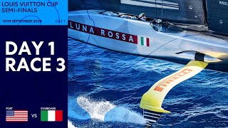 Louis Vuitton Cup SemiFinal Race 3  NYYC American Magic vs Luna Rossa Prada Pirelli  Full Replay [upl. by Hayward]