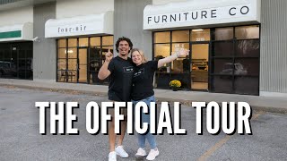 A Full Walkthrough Tour of our Furniture Flipping Brick amp Mortar Business [upl. by Oflunra72]