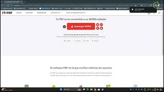 Tutorial para convertir pdf a Word usando ilovepdfcom [upl. by Inglis538]