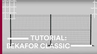 Betafence  How to install the Bekafor Classic panels [upl. by Materi]