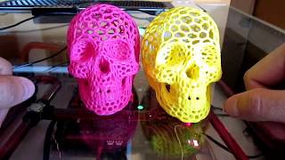 Impresión 3D soportes especiales calavera voronoi [upl. by Lubow212]