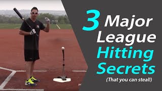 Baseball Hitting Tips 3 secret tweaks you can steal from Major League hitters [upl. by Jezabel813]