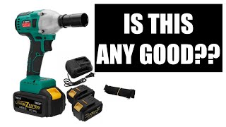 Cheap Chinese Brushless Impact Wrench Review  Its quite good [upl. by Riatsala641]