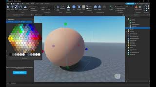 How to create a Half Sphere in Roblox Studio [upl. by Sellig]