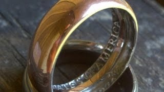 How To Make a Ring with a Coin in home AMAZING [upl. by Gaylene336]