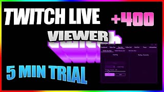 TWITCH LIVE VIEWER BOT   FREE TRIAL   link in description  follow bot [upl. by Syned]