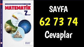 7Sınıf Matematik Ders Kitabı Sayfa 62 73 74 Cevaplar [upl. by Bright]