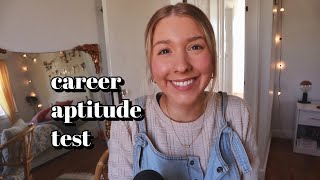 ASMR career aptitude test with school guidance counsellor [upl. by Trumann207]