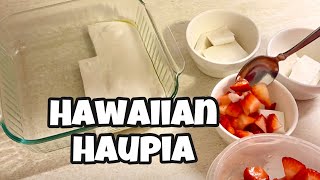 Hawaiian Haupia Recipe 50 State Dessert Series [upl. by Moorefield]