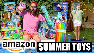 Je teste les JOUETS DÉTÉ AMAZON les plus bizarres  HUBY [upl. by Ainorev577]