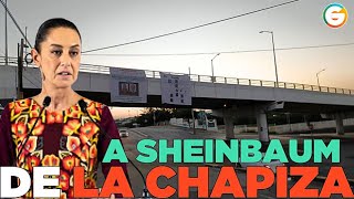 La Chapiza deja mantas a Claudia Sheinbaum en Culiacán Sinaloa [upl. by Billye]