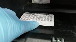 HOW TO FIND YOUR INTERIOR RPO TRIM COLOR CODE ON YOUR GM VEHICLE GLOVE BOX TAG LABEL [upl. by Saundra]