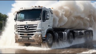 Deep Cleaning Muddy MercedesBenz Truck with High Pressure😱 How to Wash Off Road Benz Truck [upl. by Namya]