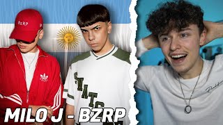 BRITISH GUY LISTENS TO MILO J FOR FIRST TIME  BZRP MUSIC SESSION 57  ARGENTINA RAP  TWReactz [upl. by Malina600]