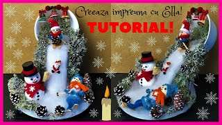 Diy Christmas decorations ideas Decorațiuni de Crăciun Idei creative cu peisaj de iarna [upl. by Ignatz]