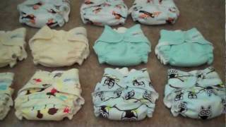 Our Complete Newborn Cloth Diaper Stash [upl. by Eive]