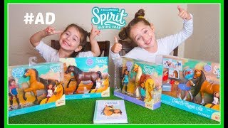 BRAND NEW DreamWorks Spirit Riding Free Toys  Horses Play Sets Collection AD [upl. by Enelehcim]