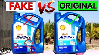 SHELL Engine Oil ORIGINAL VS FAKE  Duplicate Engine Oil [upl. by Trip]