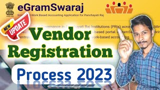 Egramswaraj Vendor Add Kaise Kare  Egramswaraj Vendor Registration New Process [upl. by Selmore554]