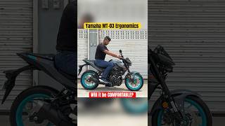 Will the Yamaha MT 03 be comfortable to ride  Ergonomics Explained  BikeWale shorts [upl. by Rodie60]