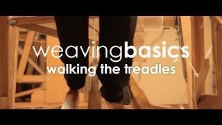 Weaving Basics Walking the Treadles [upl. by Ciryl795]