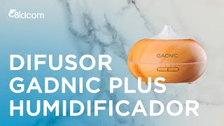 Difusor Gadnic Plus Humidificador Ultrasónico 300ml 20hs 7 Colores [upl. by Jerrol]